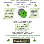 Black Irish Heritage flier