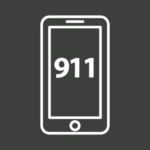 image of 911 on cell phone