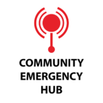 logo for community emergency hubs
