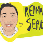 illustration of Henry Liu next to words "Reimagine Seattle"